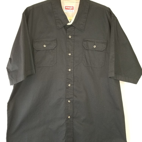 mens wrangler short sleeve shirts